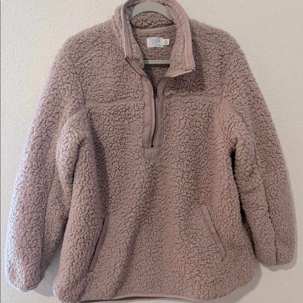 light pink/purple sherpa jacket